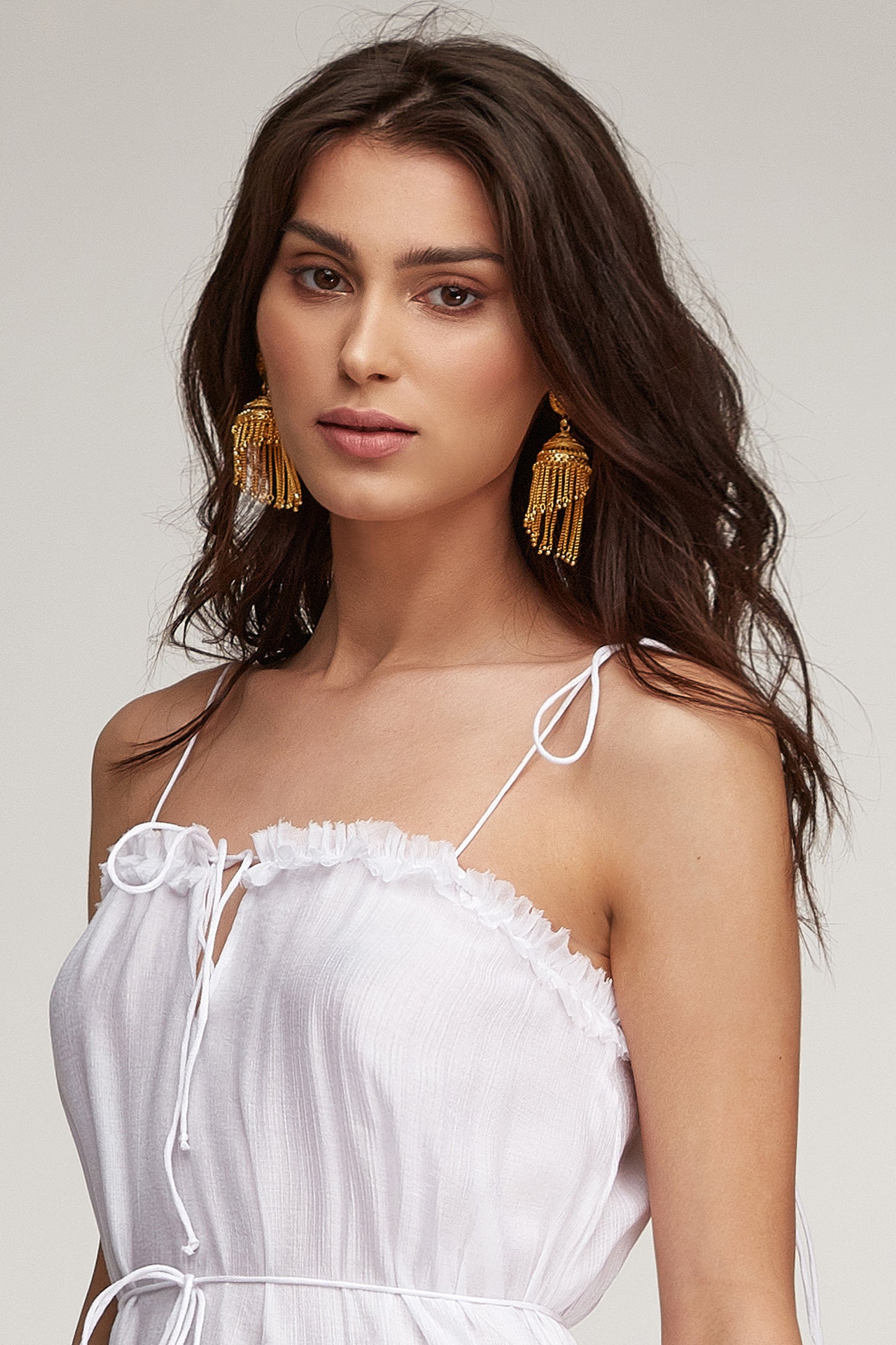 Summer Serenade: White Silk Elegance Date